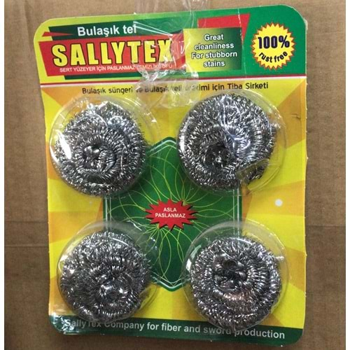 SALLYTEX 4 LÜ VAKUMLU BULAŞIK TELİ *144