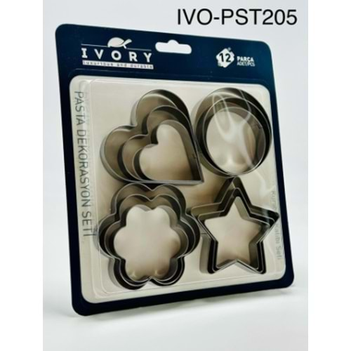 IVORY 12 PRÇ KURABİYE SETİ IVO-PST205