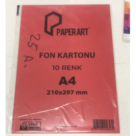 PAPER ART EKO FON KARTONU A4 10 LU 6530