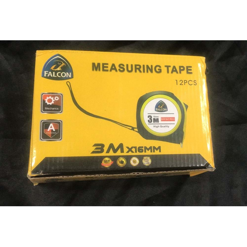 FALCON 3 MT 16MM ŞERİT METRE *12