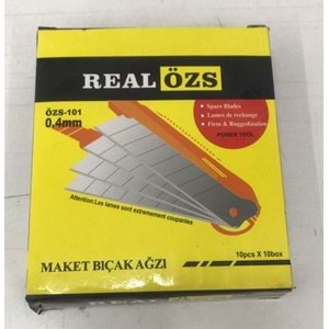 REAL ÖZS MAKET BIÇAĞI YEDEĞİ 0,4 ÖZS-101 *10