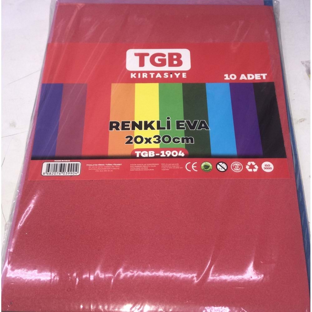 TGB A4 EVA DÜZ 20*30 10 LU EV01 P-0155 *100