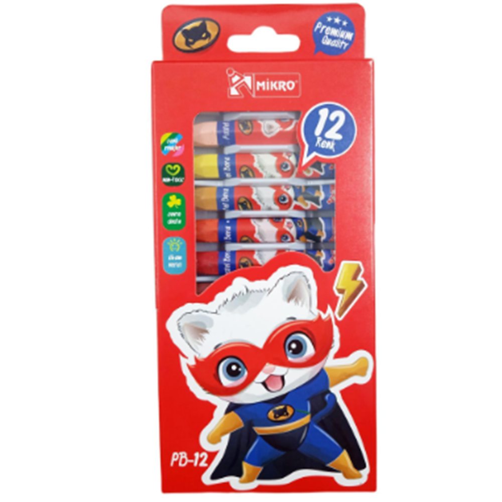 MİKRO PB-12 KUTU PASTEL BOYA *12