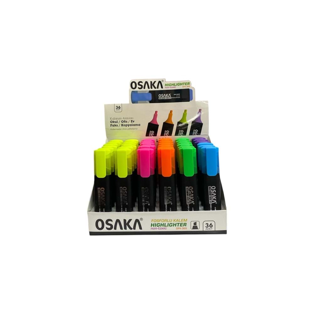 OSAKA OFK-36S FOSFORLU KALEM SİYAH *36