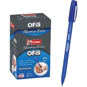 MİKRO M-40 ST. M-40 SİYAH MAVİ OFİS TÜKENMEZ KALEM *50