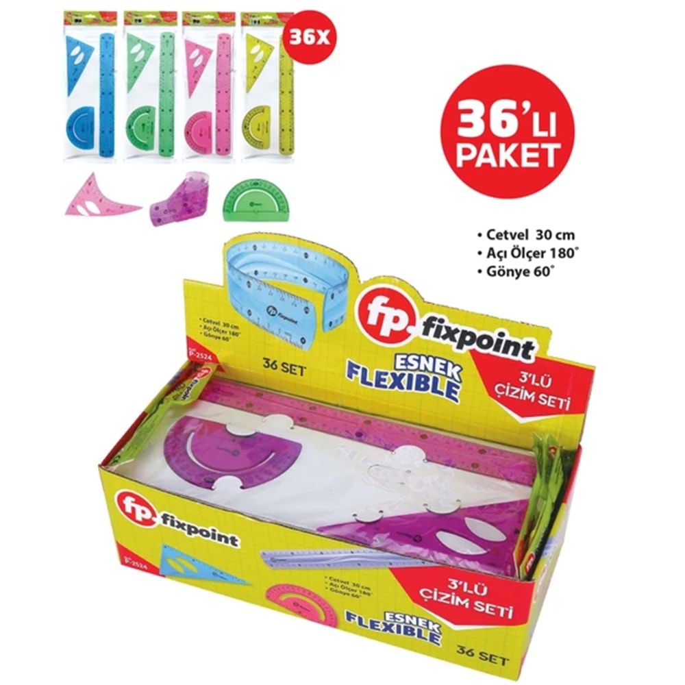 FİXPOİNT ESNEK ÇİZİM SETİ 3 LÜ P-2524 *36