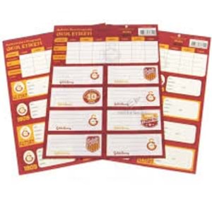 GALATASARAY OKUL ETİKETİ PROGRAMLI 3 LÜ 463643 *25
