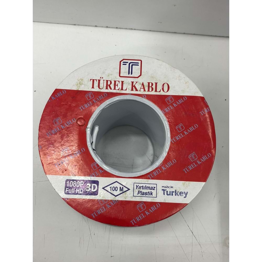 TÜREL TV KABLO 100MT 3D