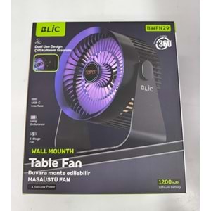 BLİC MASAÜSTÜ FAN BWFN29
