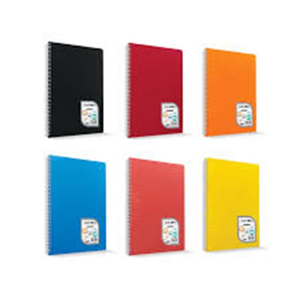 60/1 A5 PP KAPAK SPİRALLİ DEFTER 0072 *12 *12