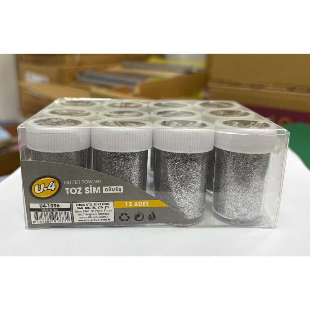 U-4 TOZ SİM GÜMÜŞ U4-1096 *12